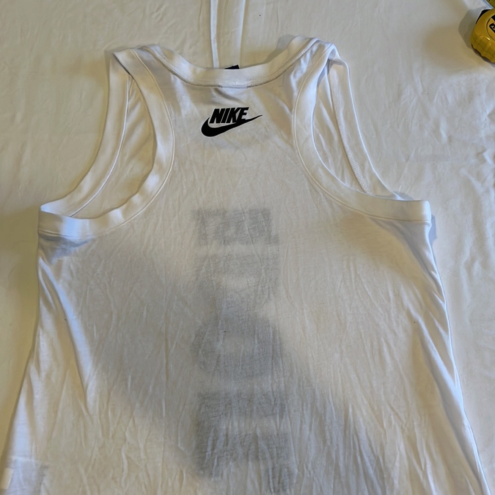 Nike workout white tank. Just do it. - Picture 3 of 7